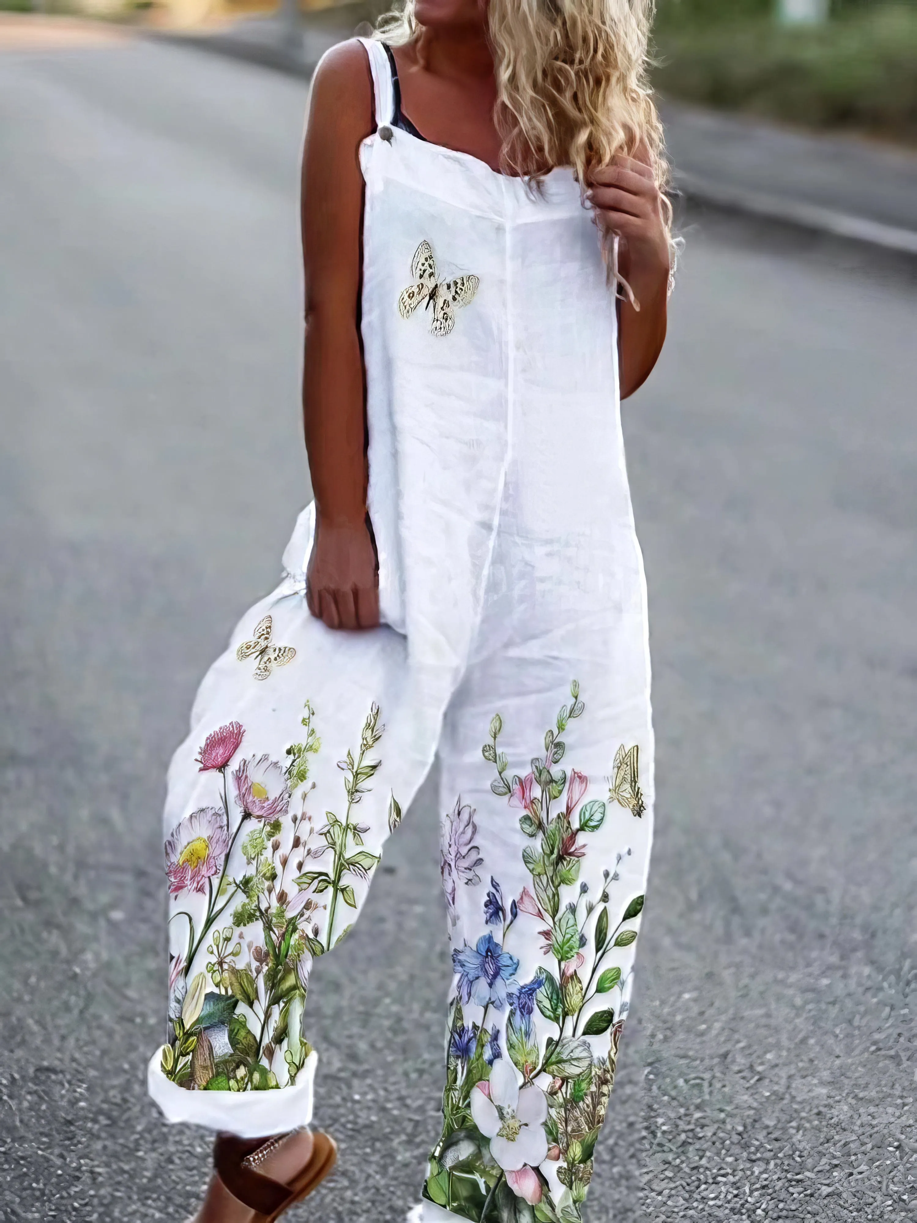 Adjustable Strap Jumpsuit