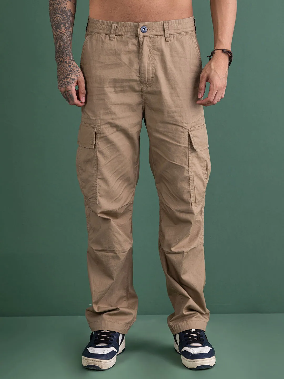 BAGGY UTILITY LIGHT WEIGHT CARGO BEIGE.