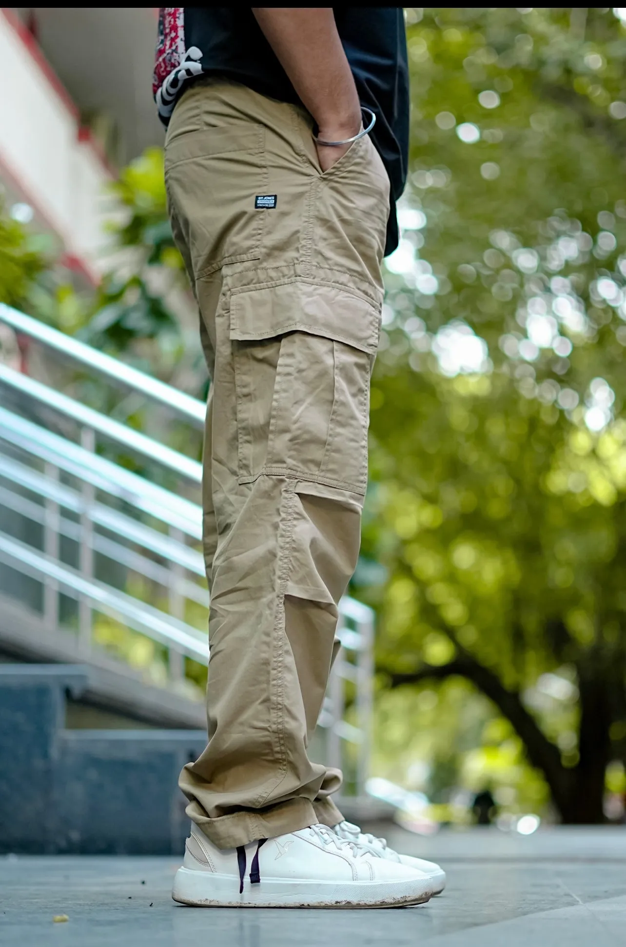 BAGGY UTILITY LIGHT WEIGHT CARGO BEIGE.