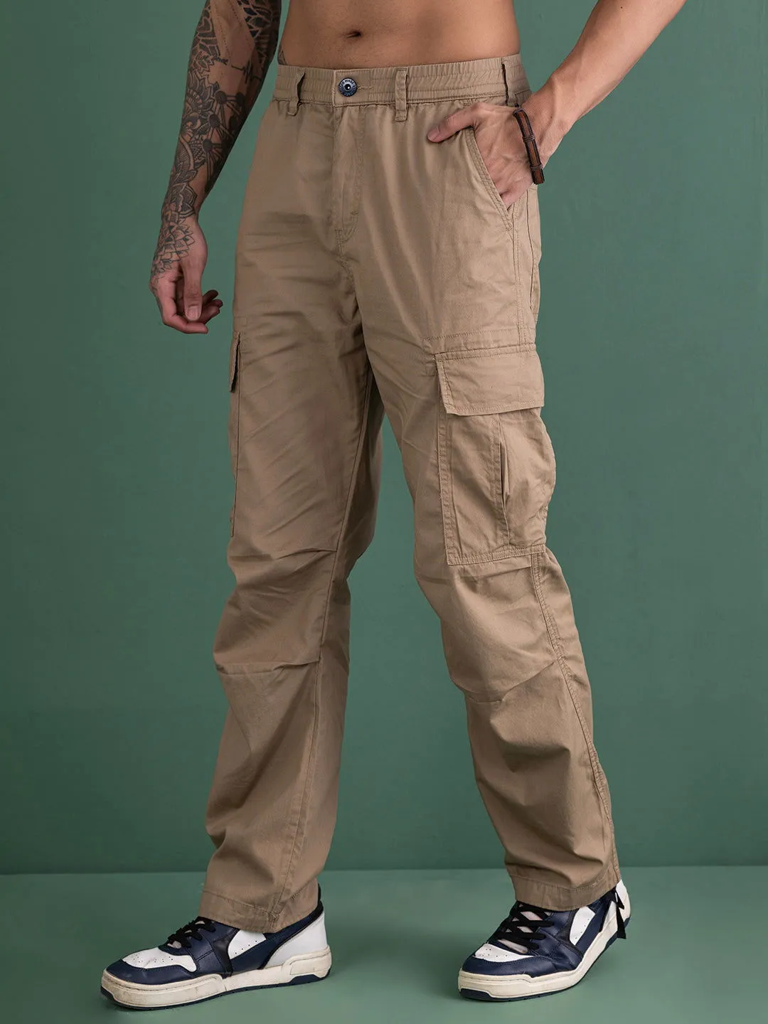 BAGGY UTILITY LIGHT WEIGHT CARGO BEIGE.