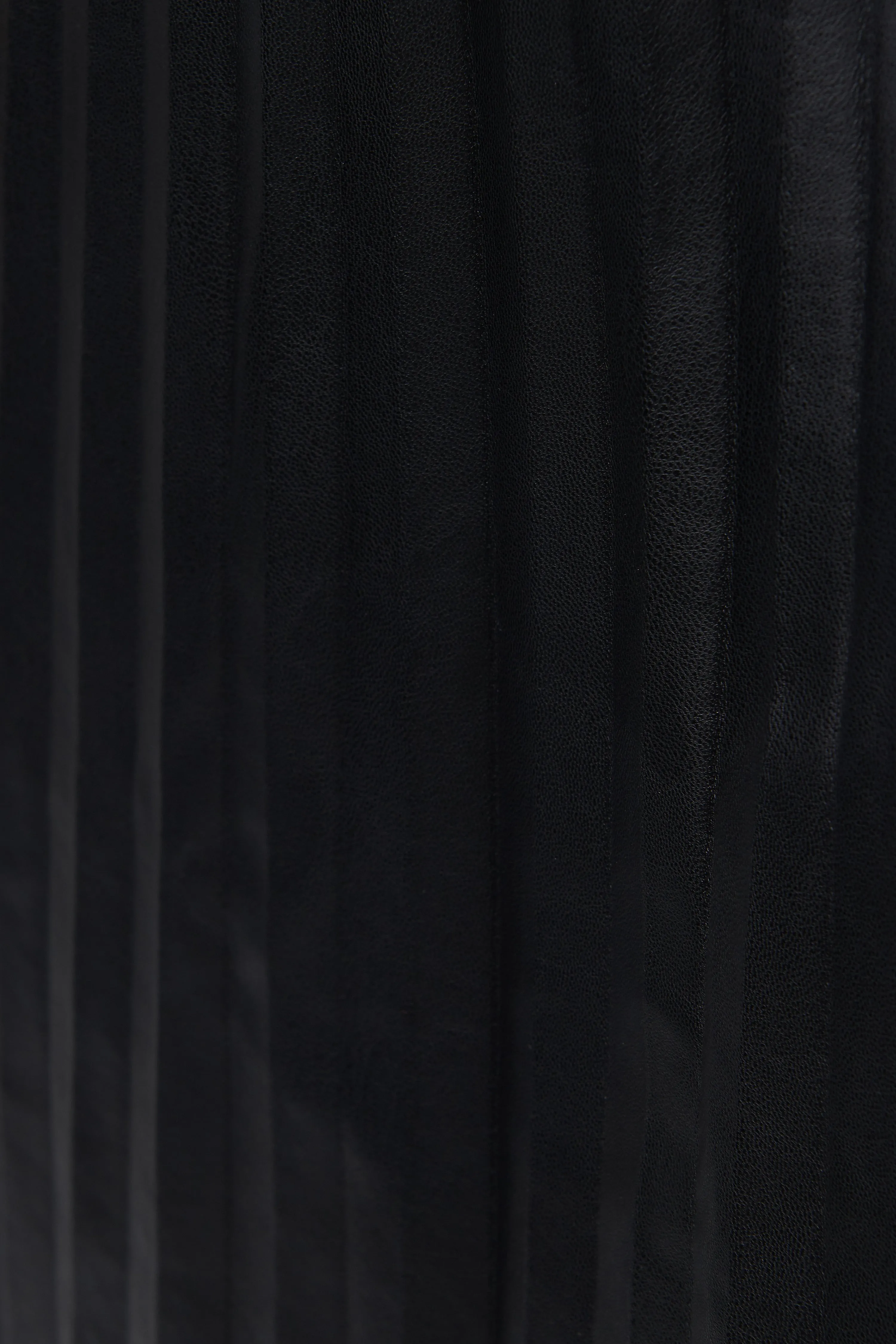 Black Brooklyn Plissé Skirt