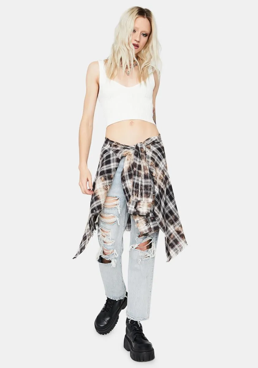Bliss Peaceful Lies Ribbed Knit Top