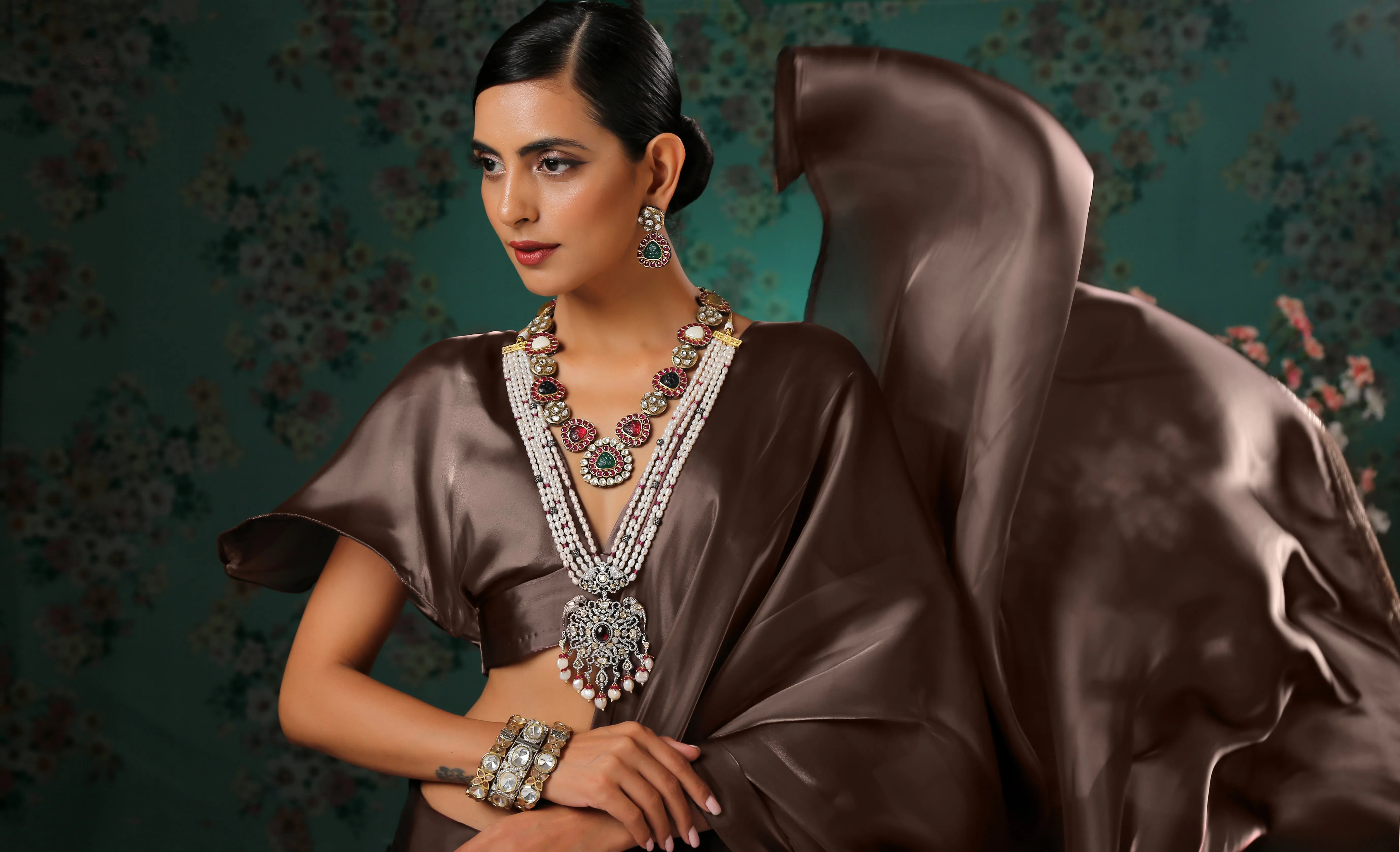 Blouse - Sensational Bronze Butterfly Sleeve