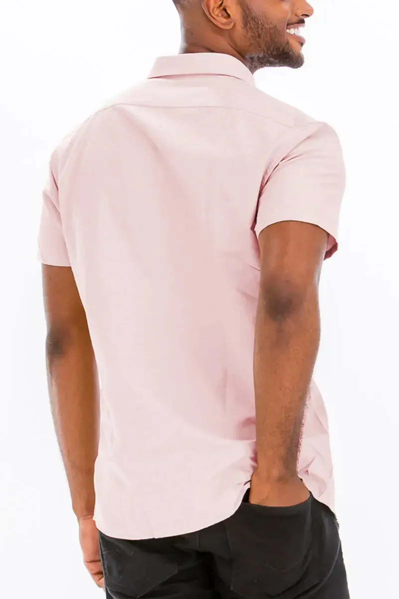 Casual Classic Short Sleeve Button-Up Shirt for Effortless Everyday Style