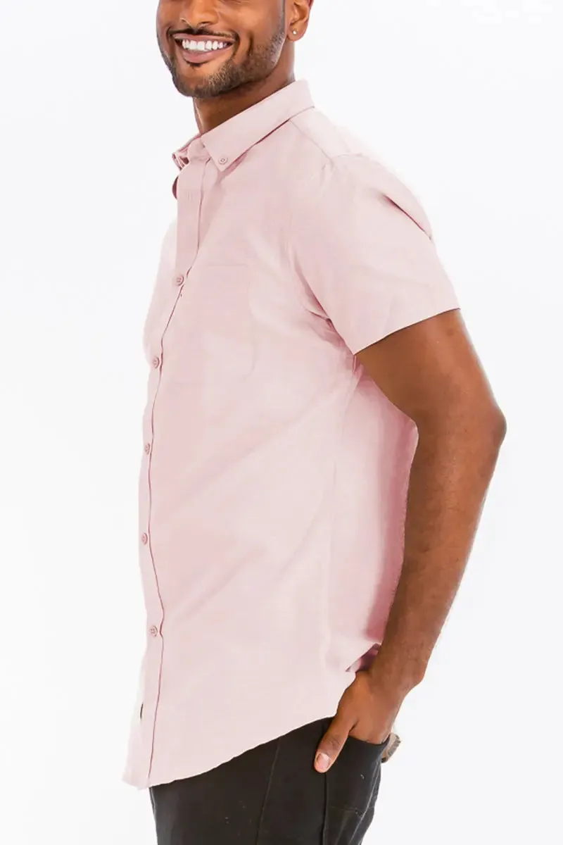 Casual Classic Short Sleeve Button-Up Shirt for Effortless Everyday Style
