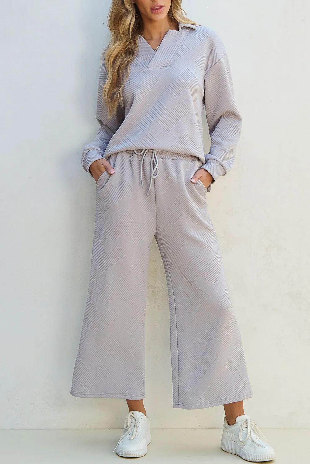 Casual Knitted Two-Piece Set