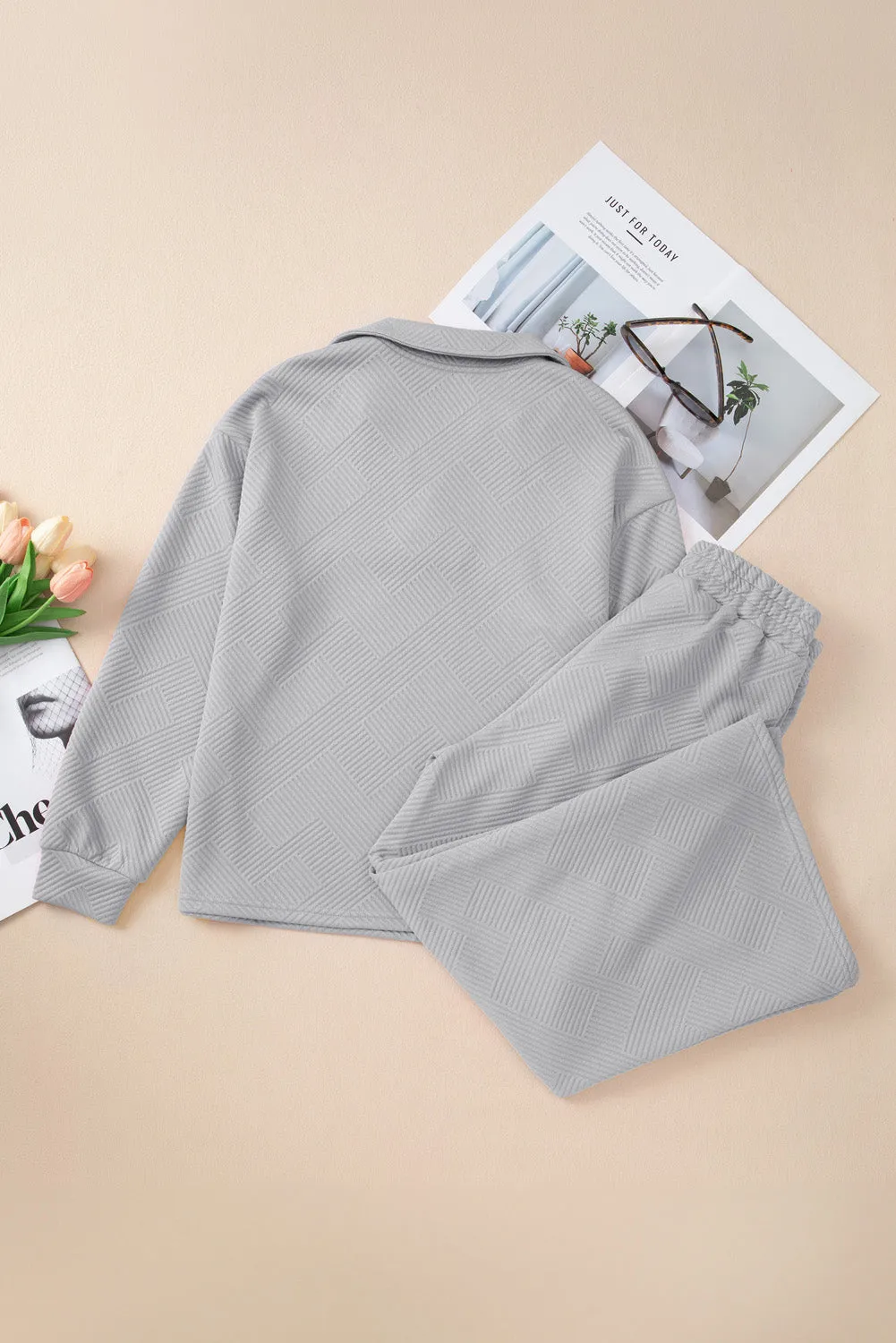 Casual Knitted Two-Piece Set