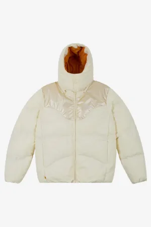 CONTRAST PUFFER JACKET OFF