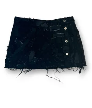 Distressed Mini Skirt