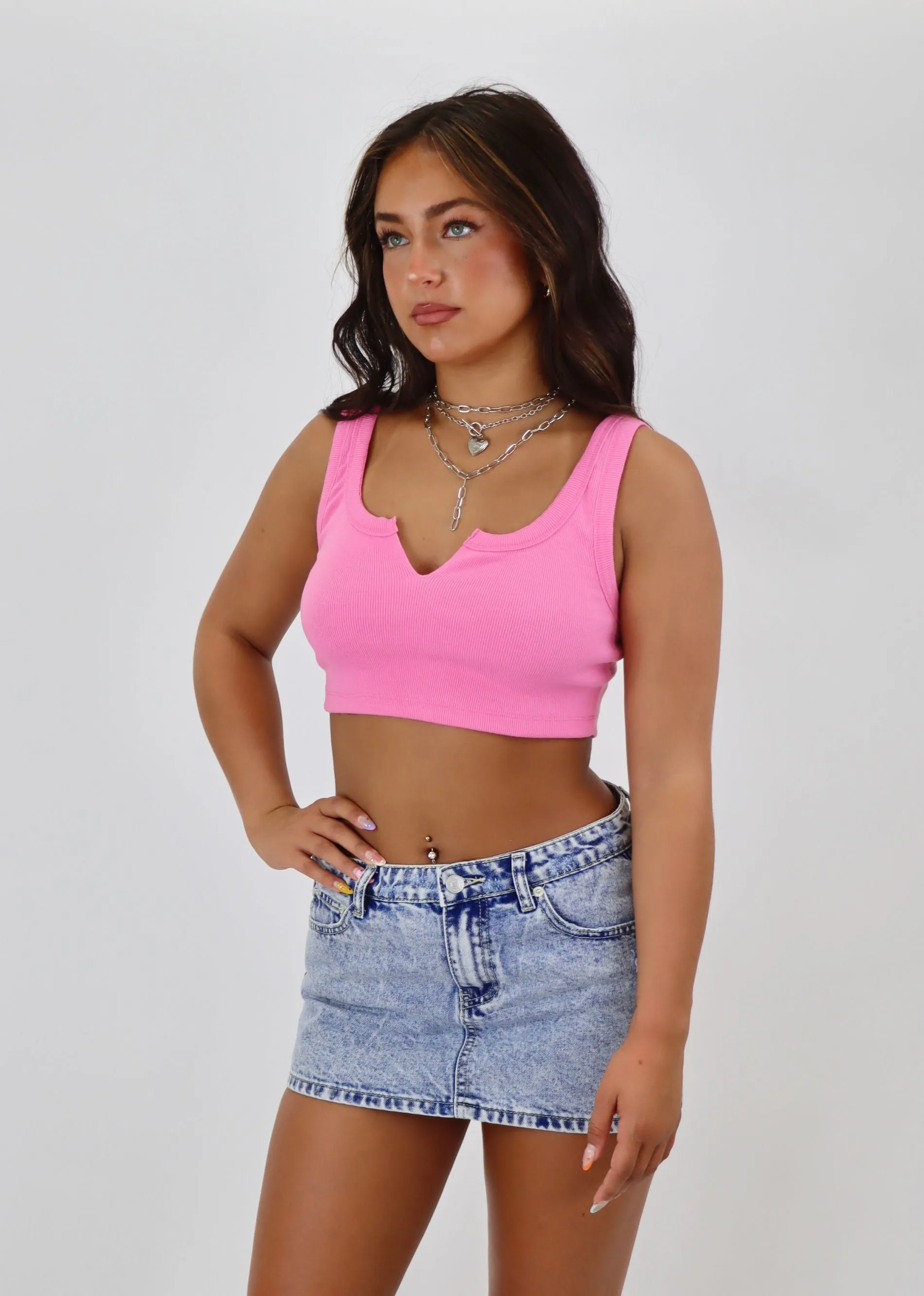 Doin' Time Tank ★ Pink