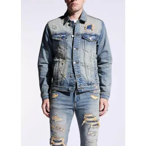 Embellish Blue Concat Denim Jacket (EMBSP121-200)