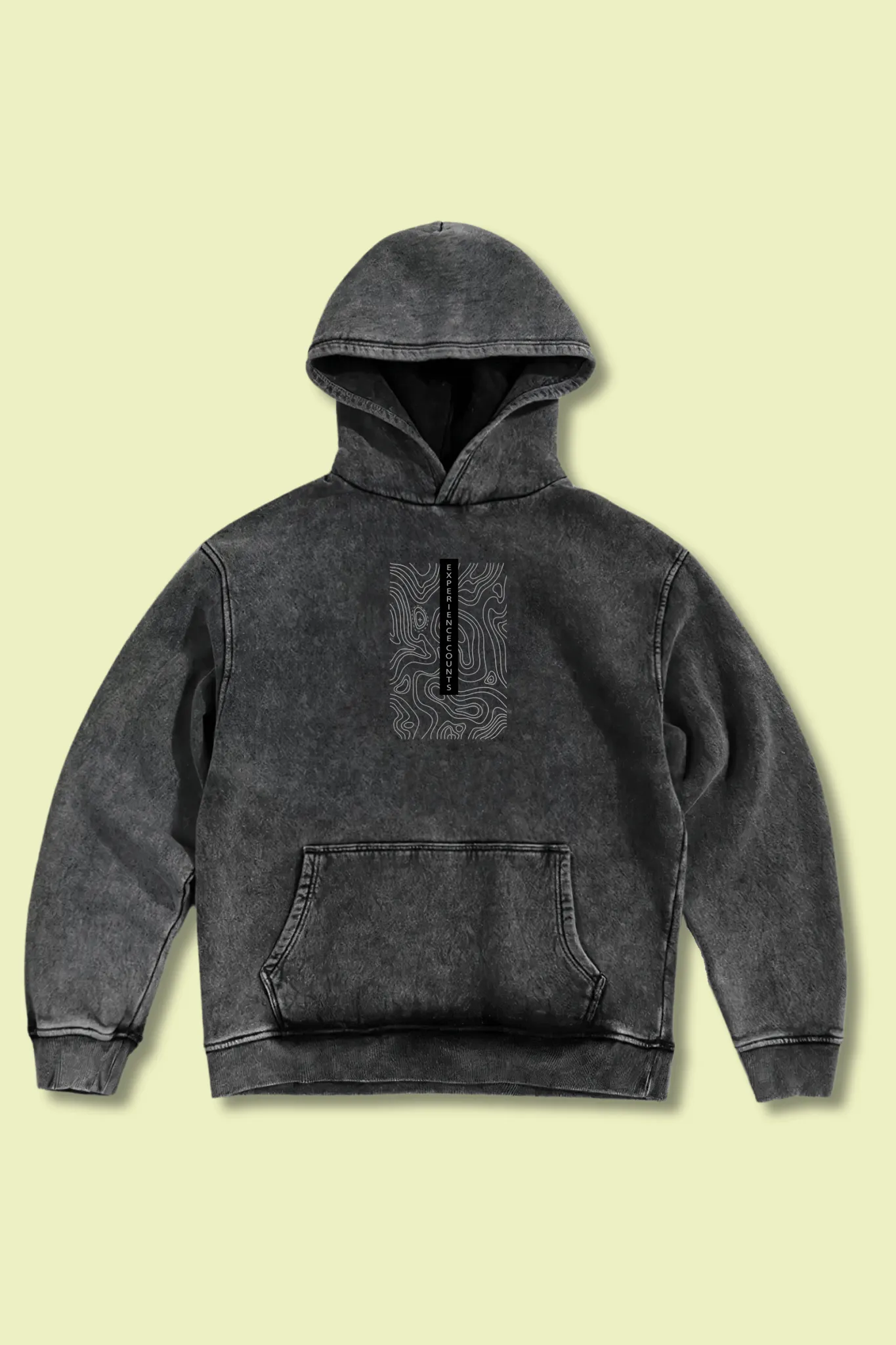 Experience Counts Acid Wash Hoodie
