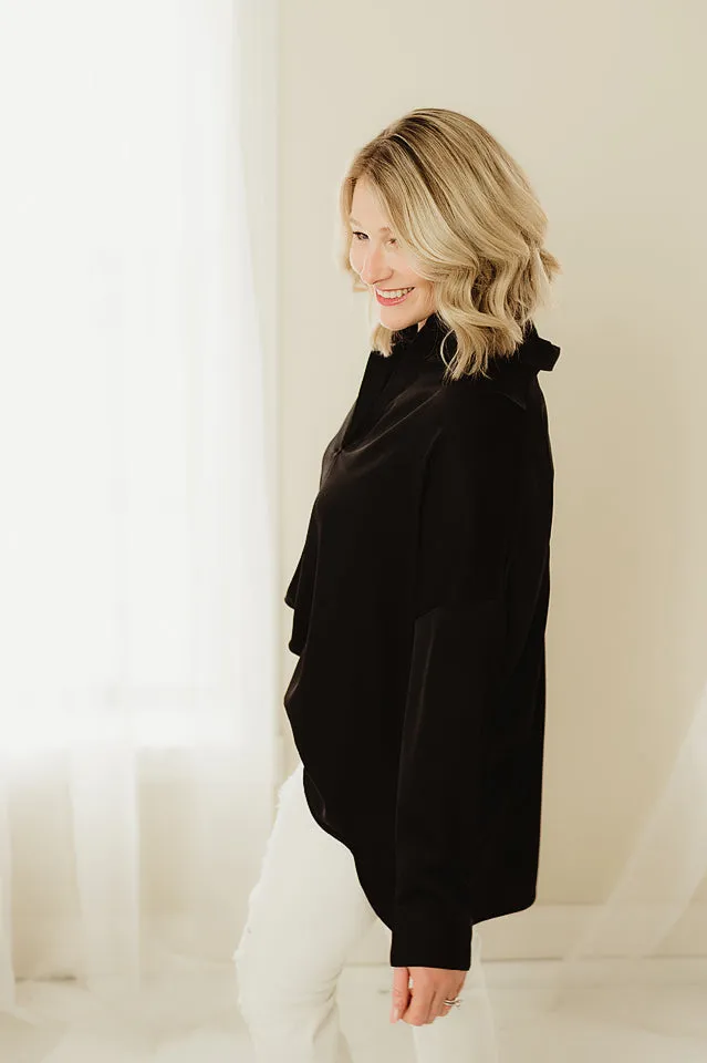 Flowy Satin Blouse