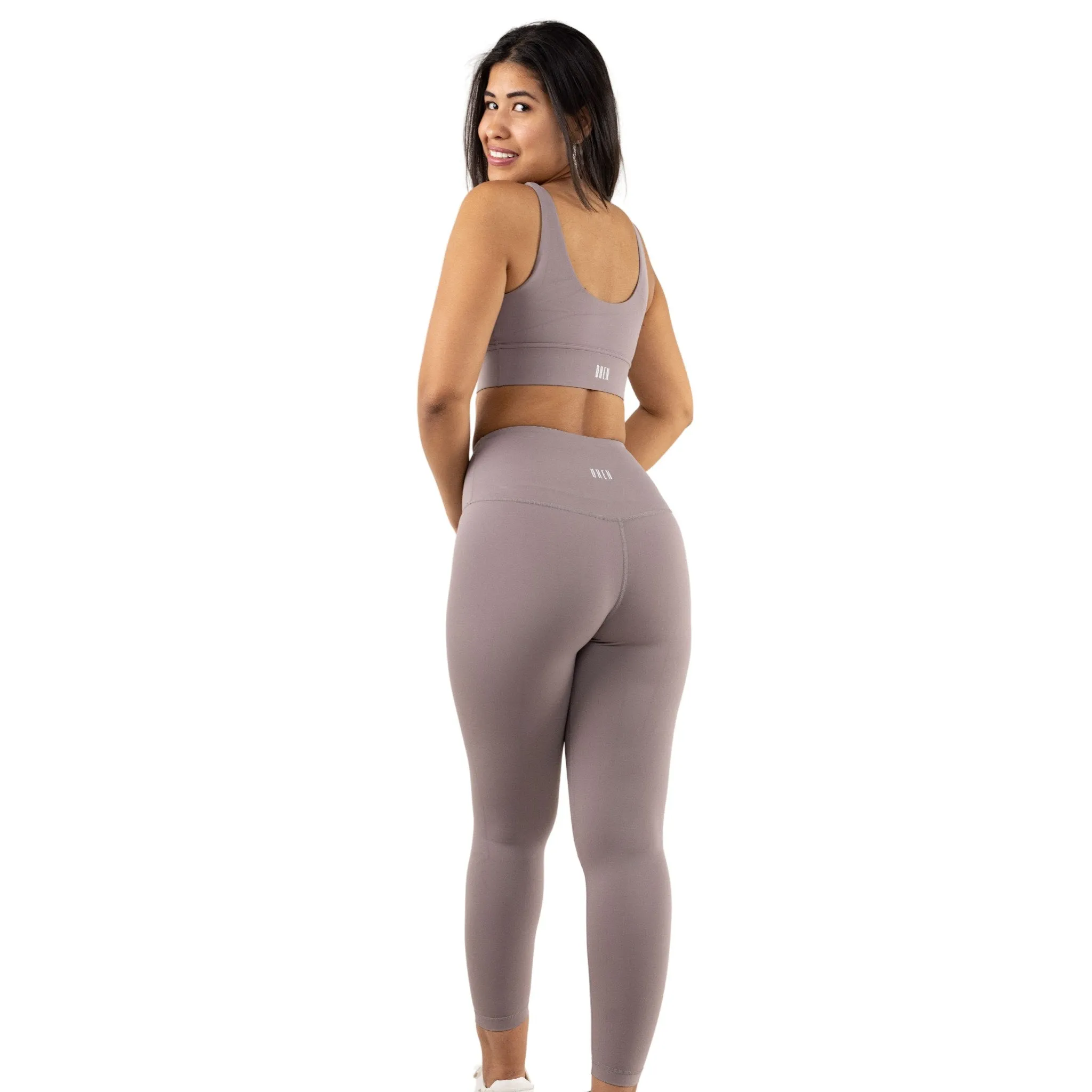 HIGH WAIST SEAMLESS  LEGGINGS - CELESTE