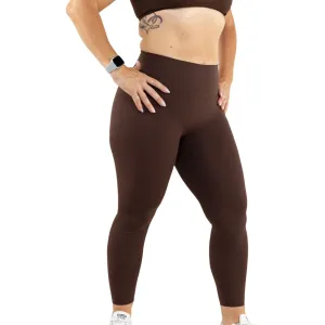 HIGH WAIST SEAMLESS LEGGINGS - MOCHA