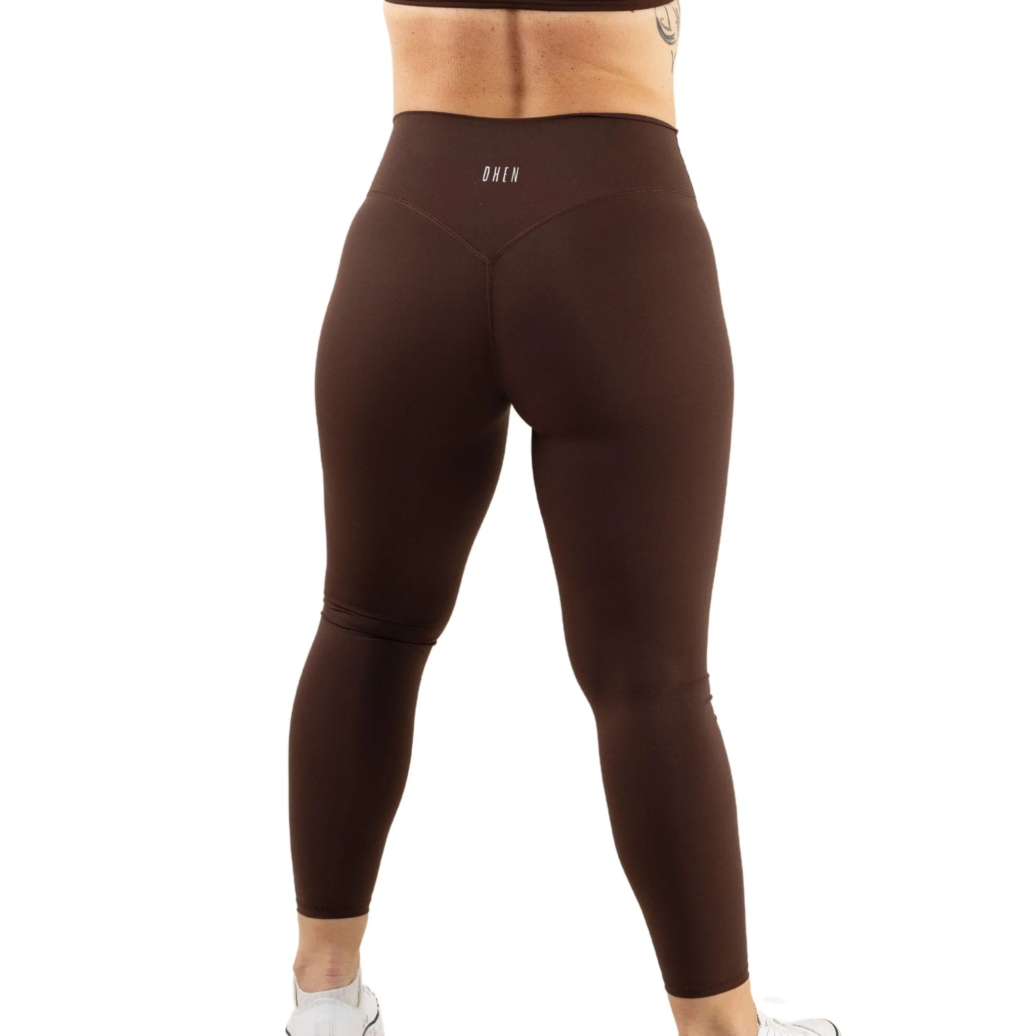 HIGH WAIST SEAMLESS LEGGINGS - MOCHA