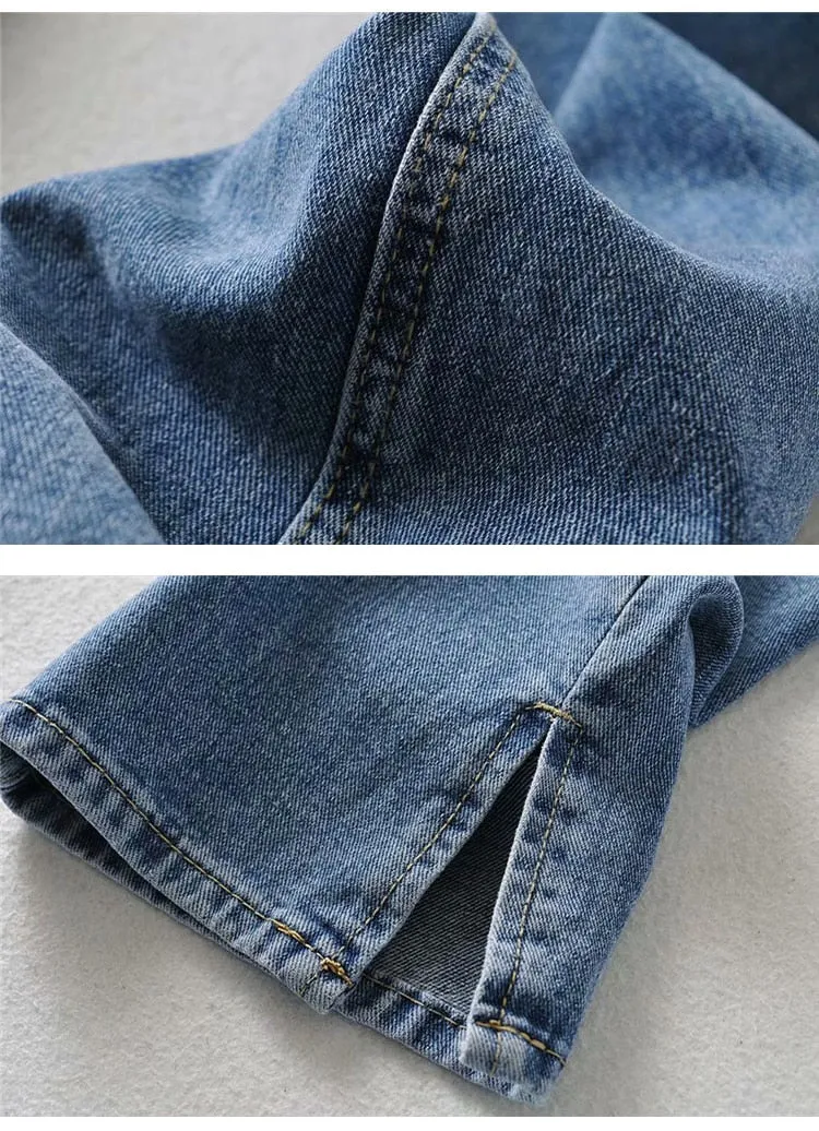 High Waisted Straight Leg Jeans