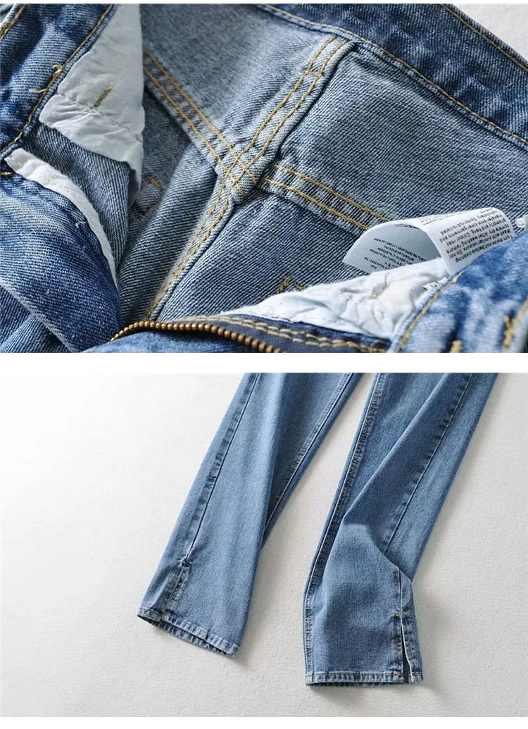 High Waisted Straight Leg Jeans