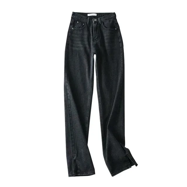 High Waisted Straight Leg Jeans