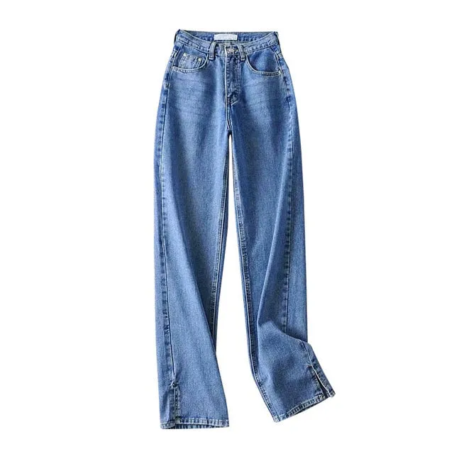 High Waisted Straight Leg Jeans