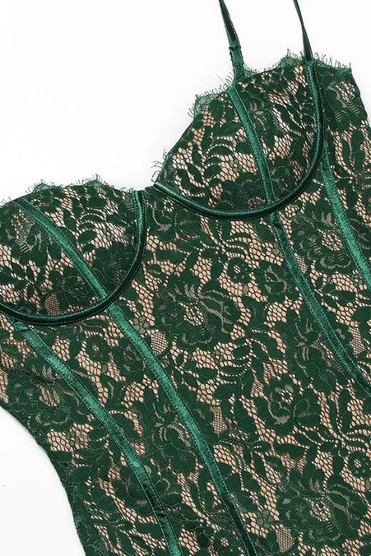 Honor Bodycon Midi Dress - Emerald Green