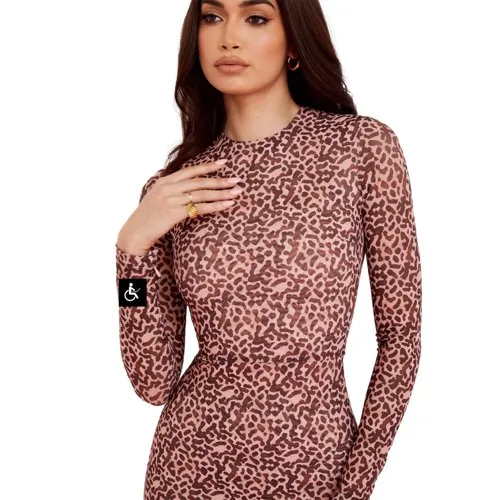 House of CB mesh bodycon midi dress