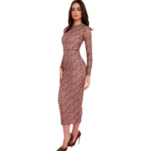 House of CB mesh bodycon midi dress