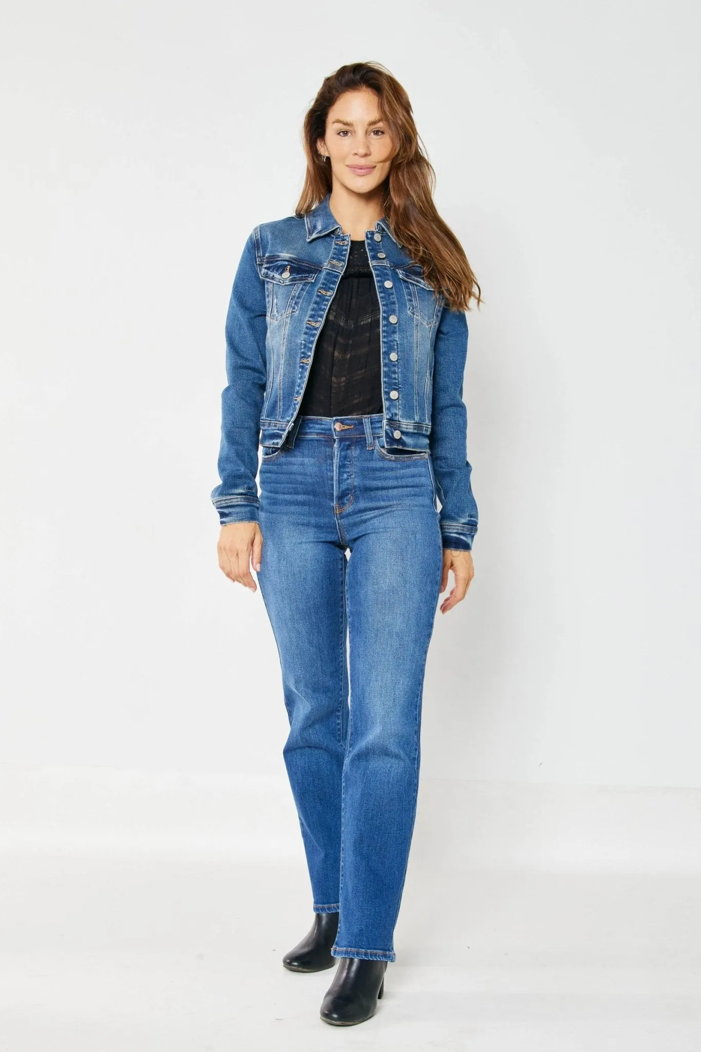 Judy Blue Ricki Hidden Button Fly Dad Jean