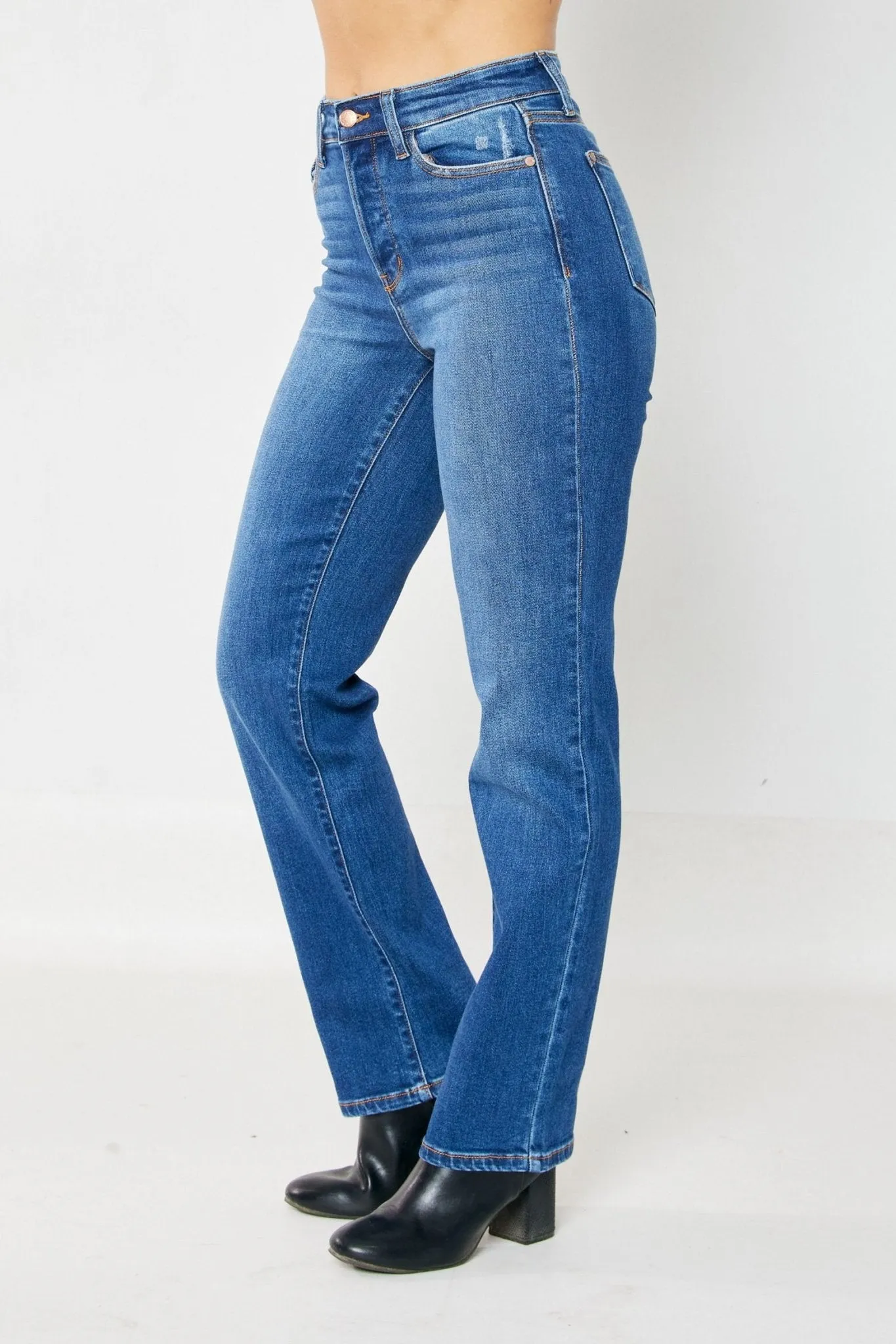 Judy Blue Ricki Hidden Button Fly Dad Jean