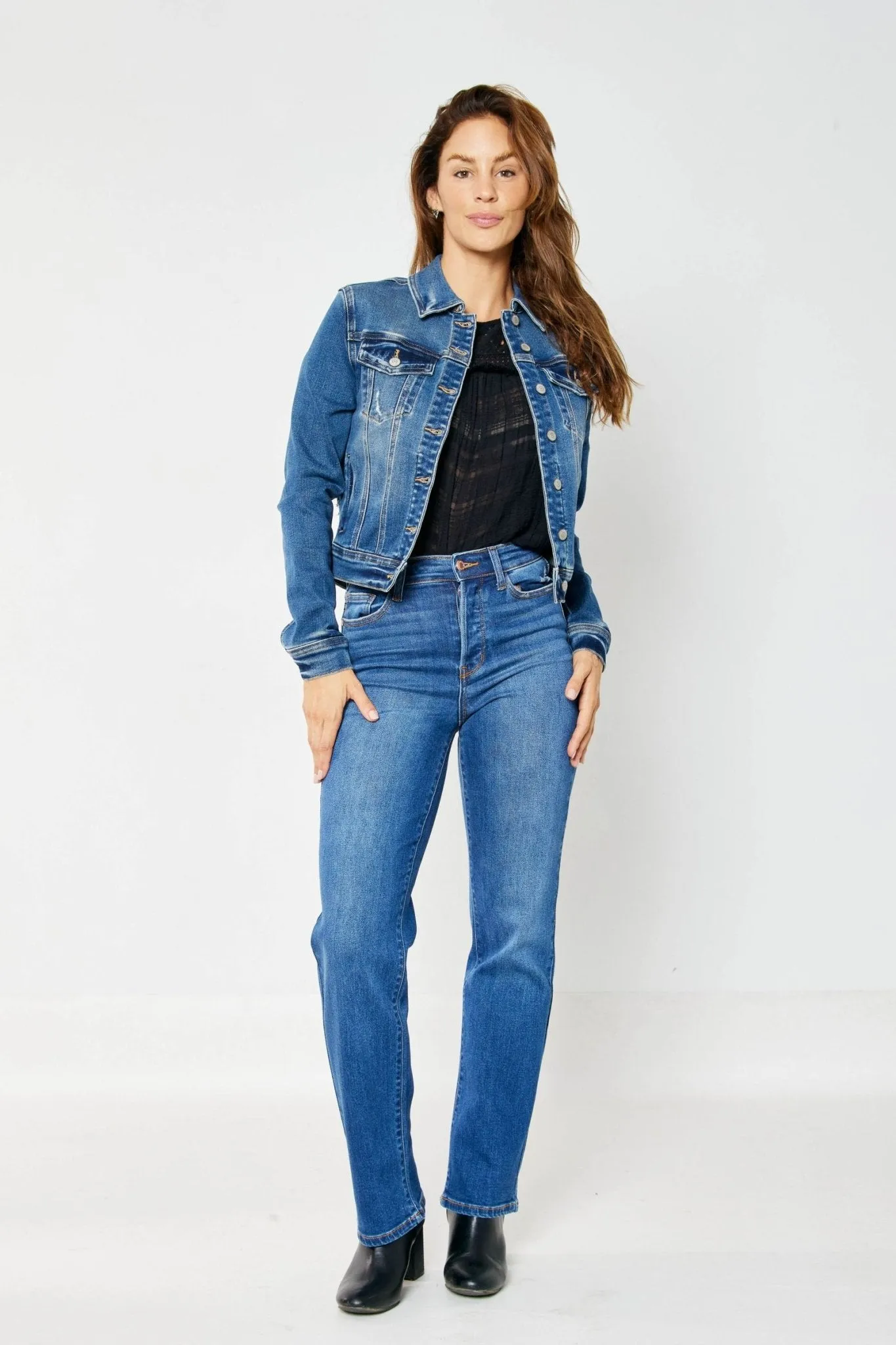 Judy Blue Ricki Hidden Button Fly Dad Jean