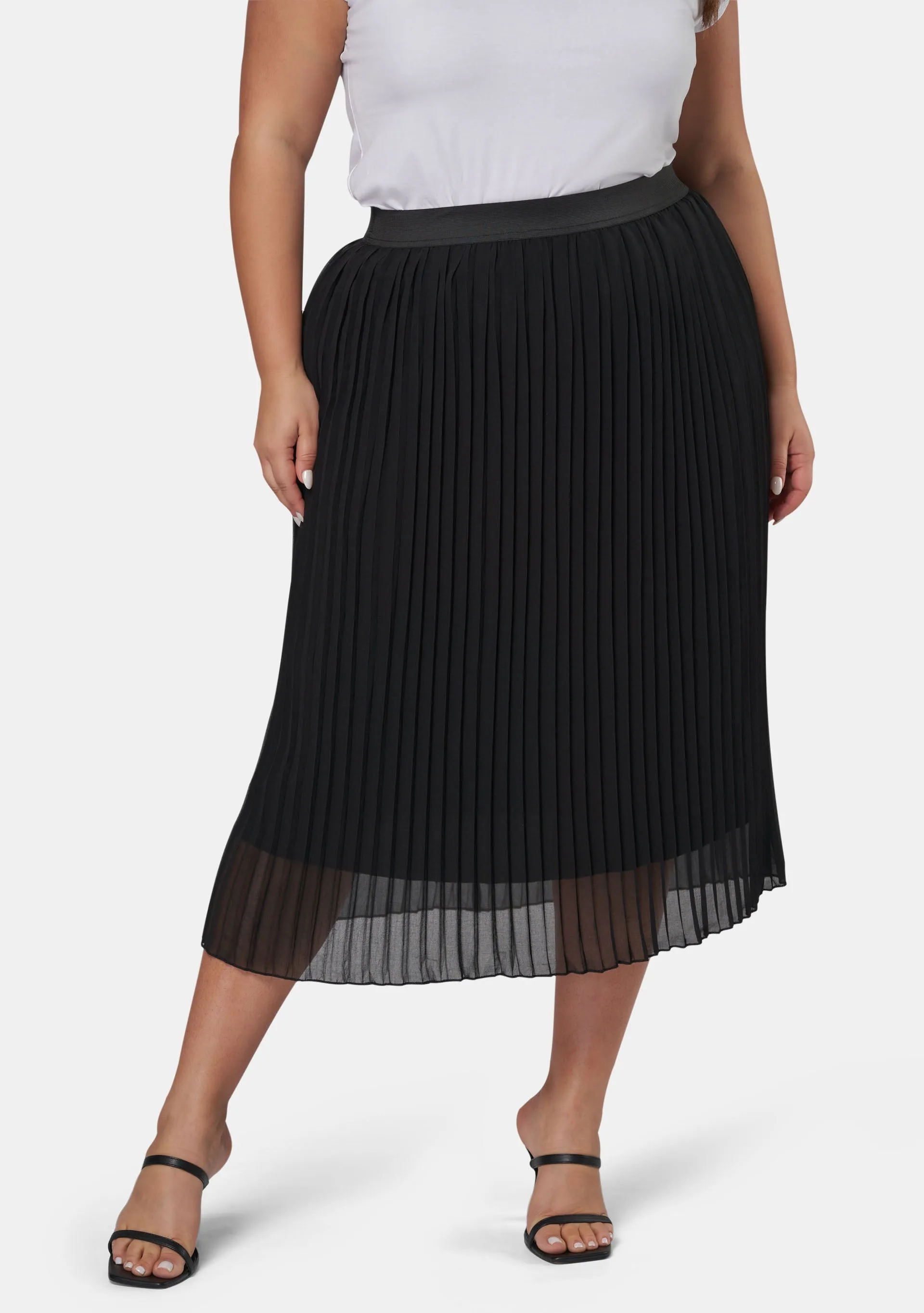 Kali Pleated Midi Skirt