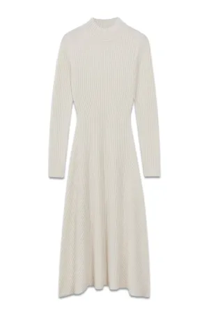 Kris Wool Blend Bodycon Midi Dress