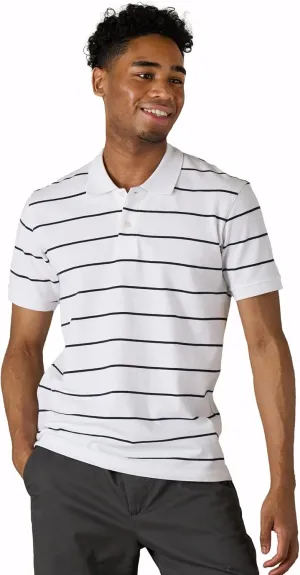 LAPASA Men's Polo Shirt Cotton Pique Classic & Active T-Shirt Short Sleeve Moisture Wicking Golf Tennis Lightweight M19/M131