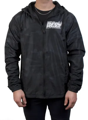 Lightweight Windbreaker Jacket - Black Camo