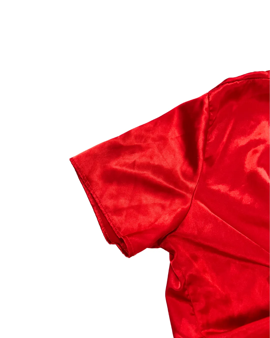 Lioness Red Silk Top