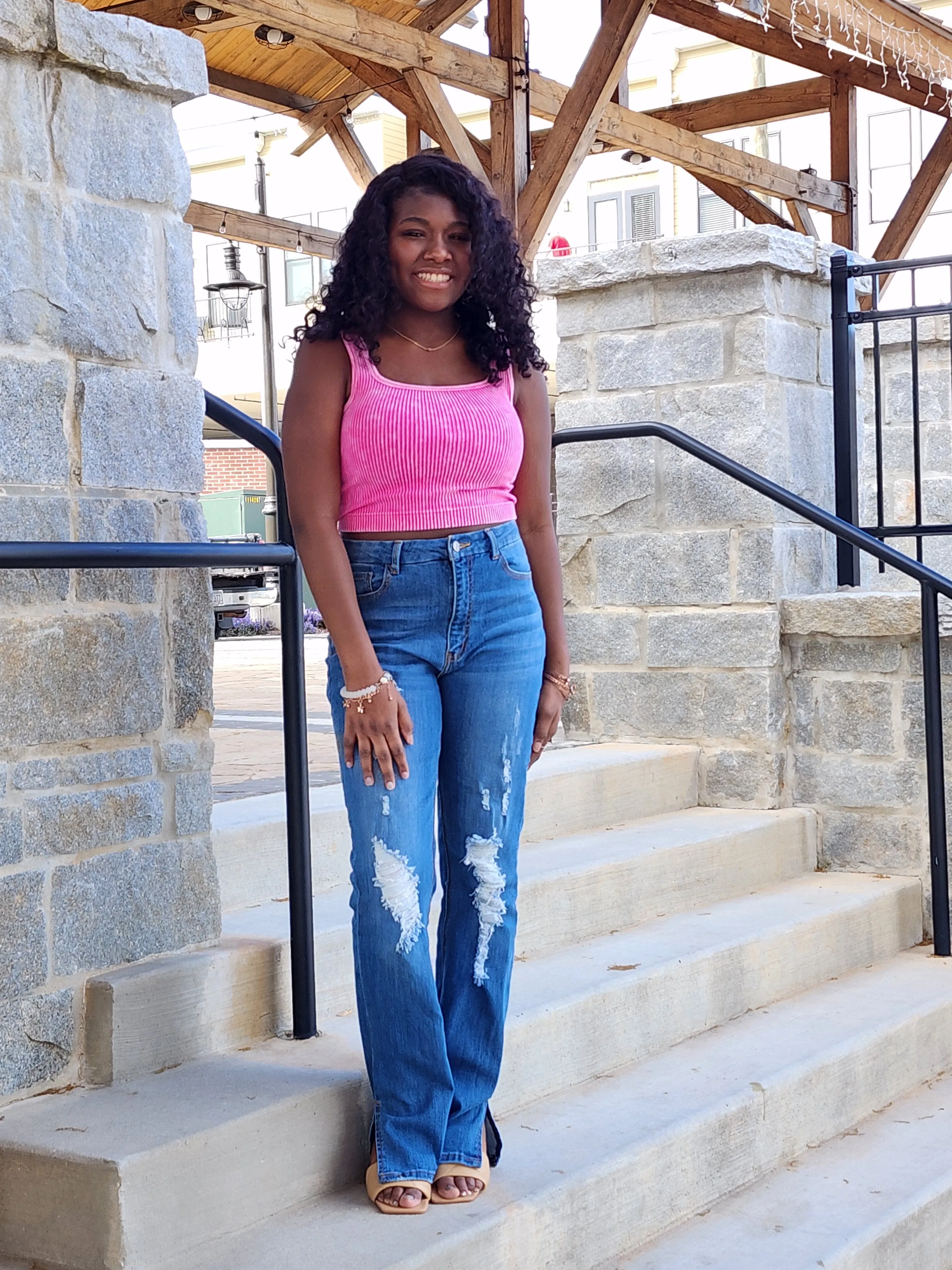 NADIRHA CROPPED TANK TOP