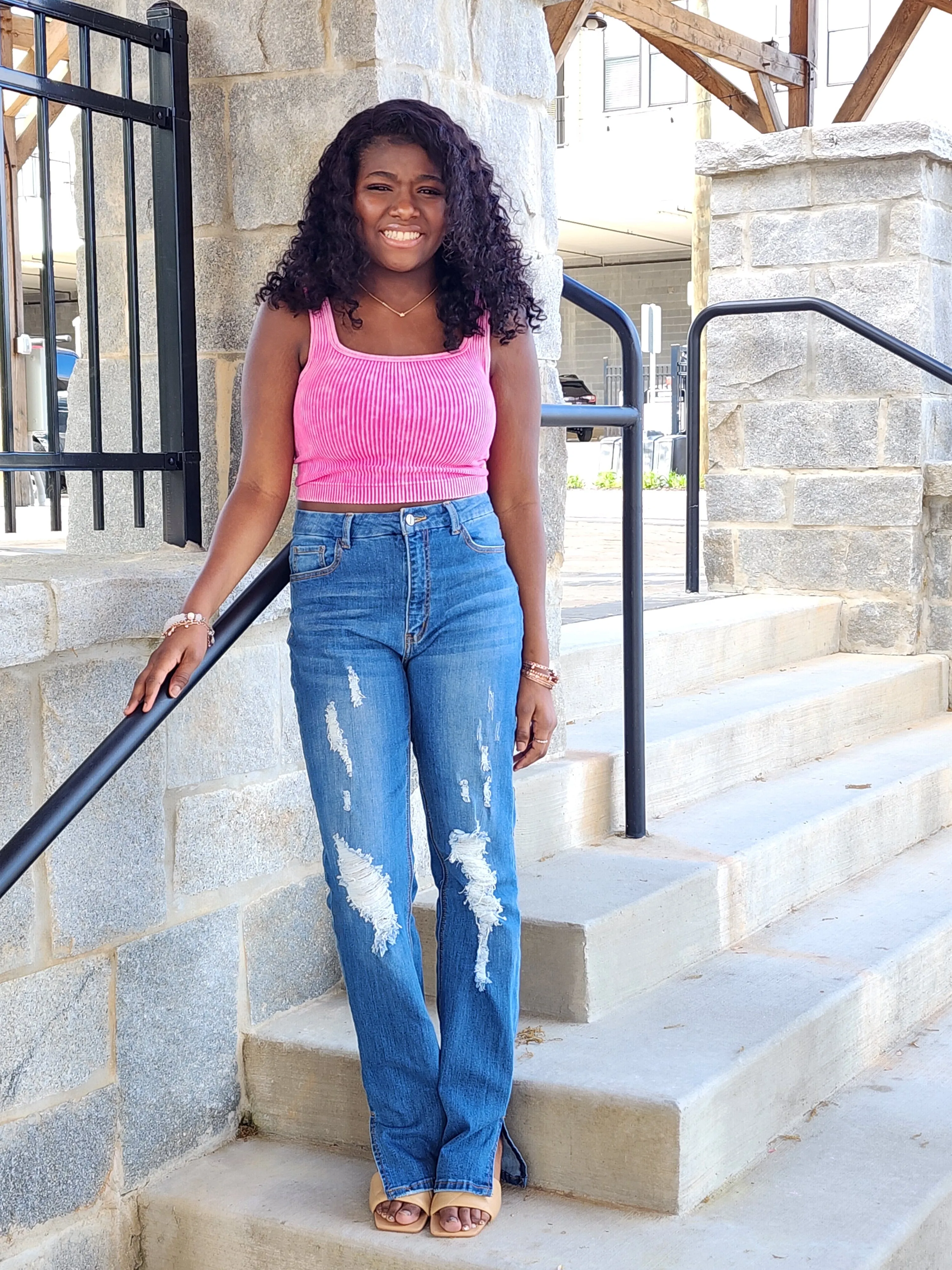 NADIRHA CROPPED TANK TOP