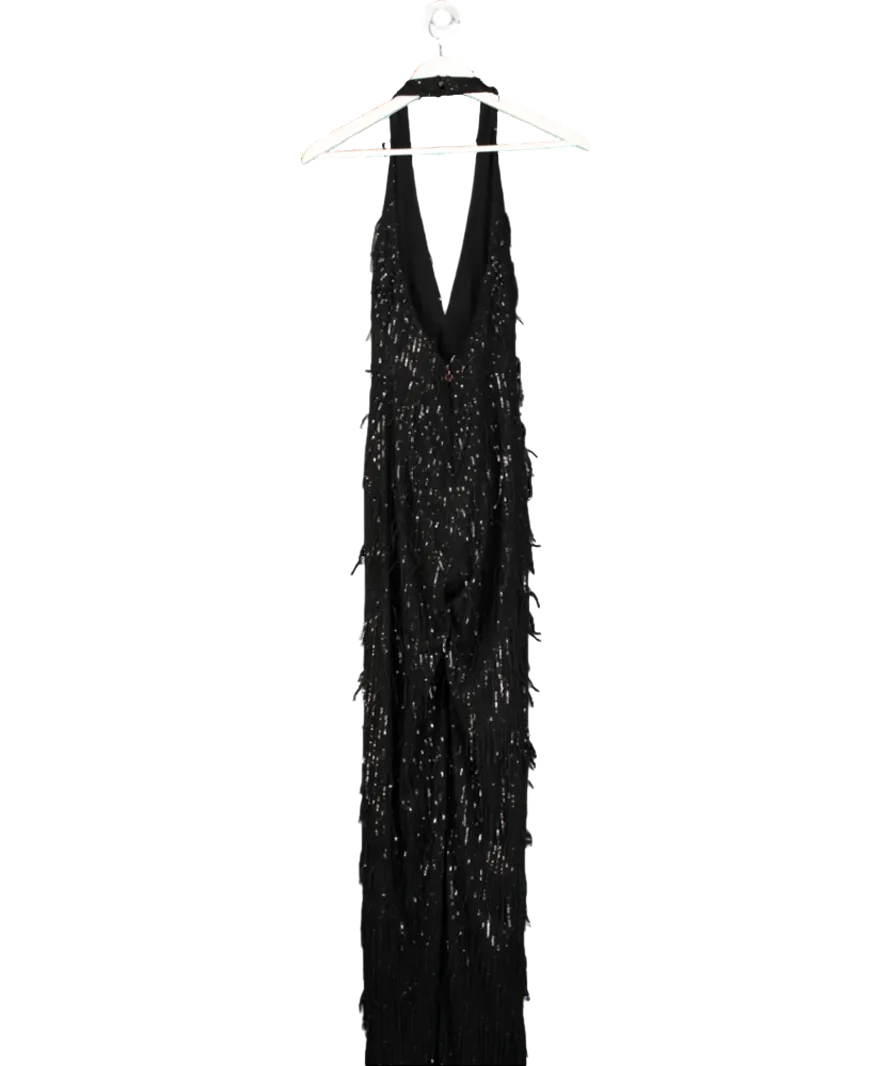 Nookie Black Karma Sequin Jumpsuit UK S