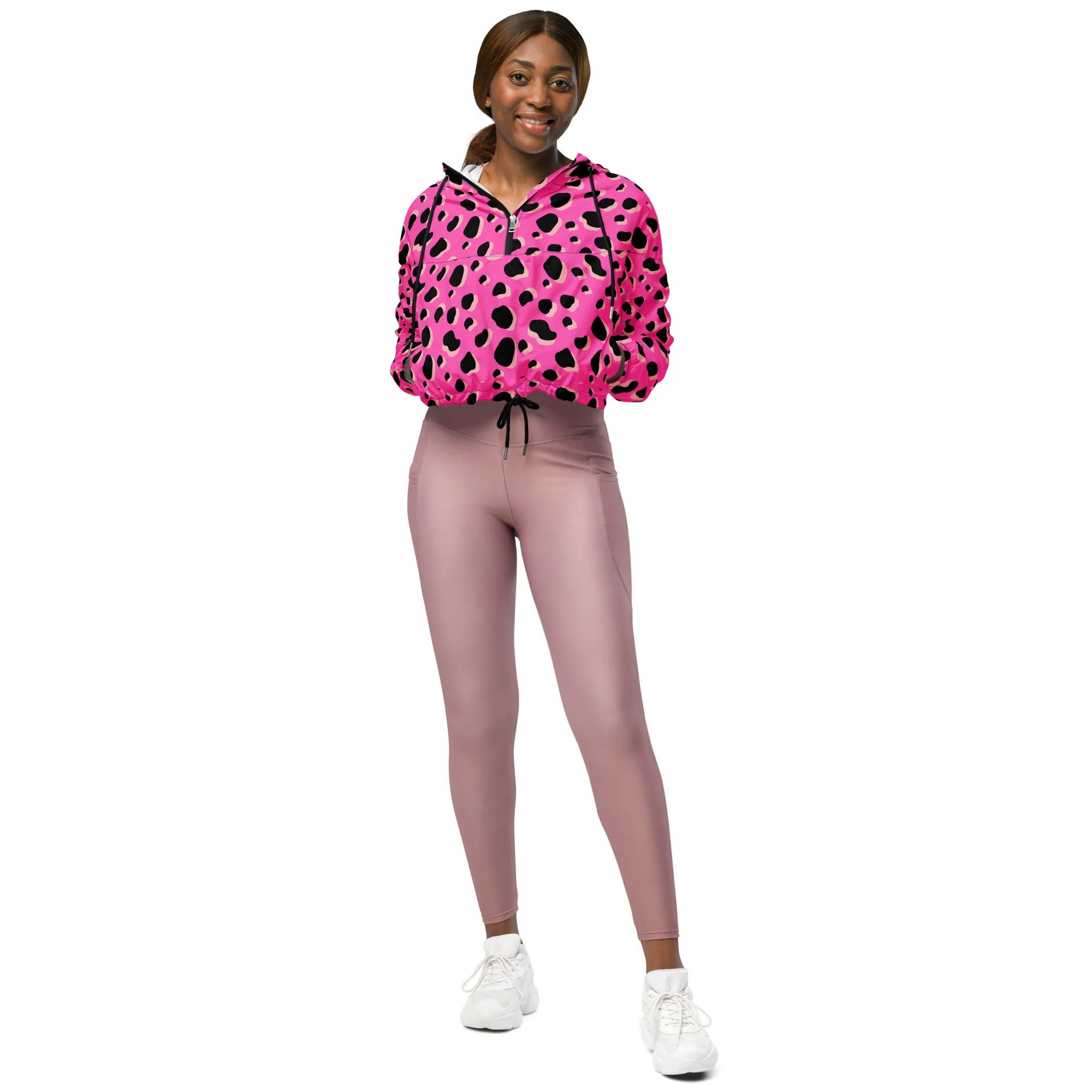Pink panther Women’s cropped windbreaker