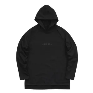 Piped Raglan Hoodie - Black