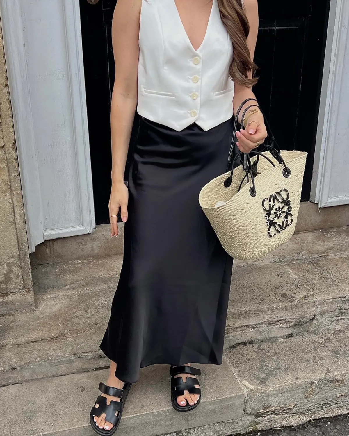 Pofihavi Cropped Suit Vest for Women 2024 Button Up Business Casual Dressy Waistcoat Vest Tops