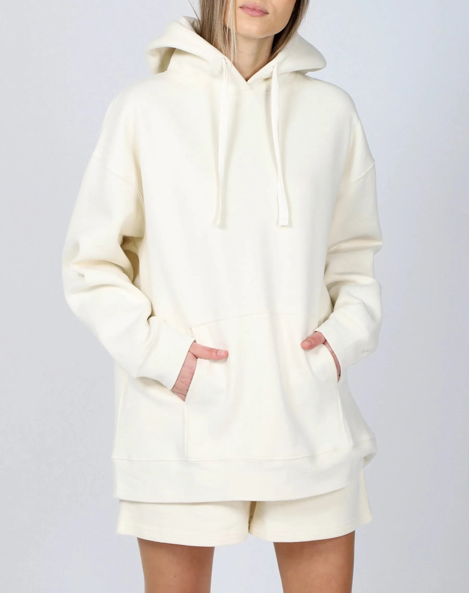 "PROTECT YOUR PEACE" Big Sister Hoodie | Almond Milk & Pink