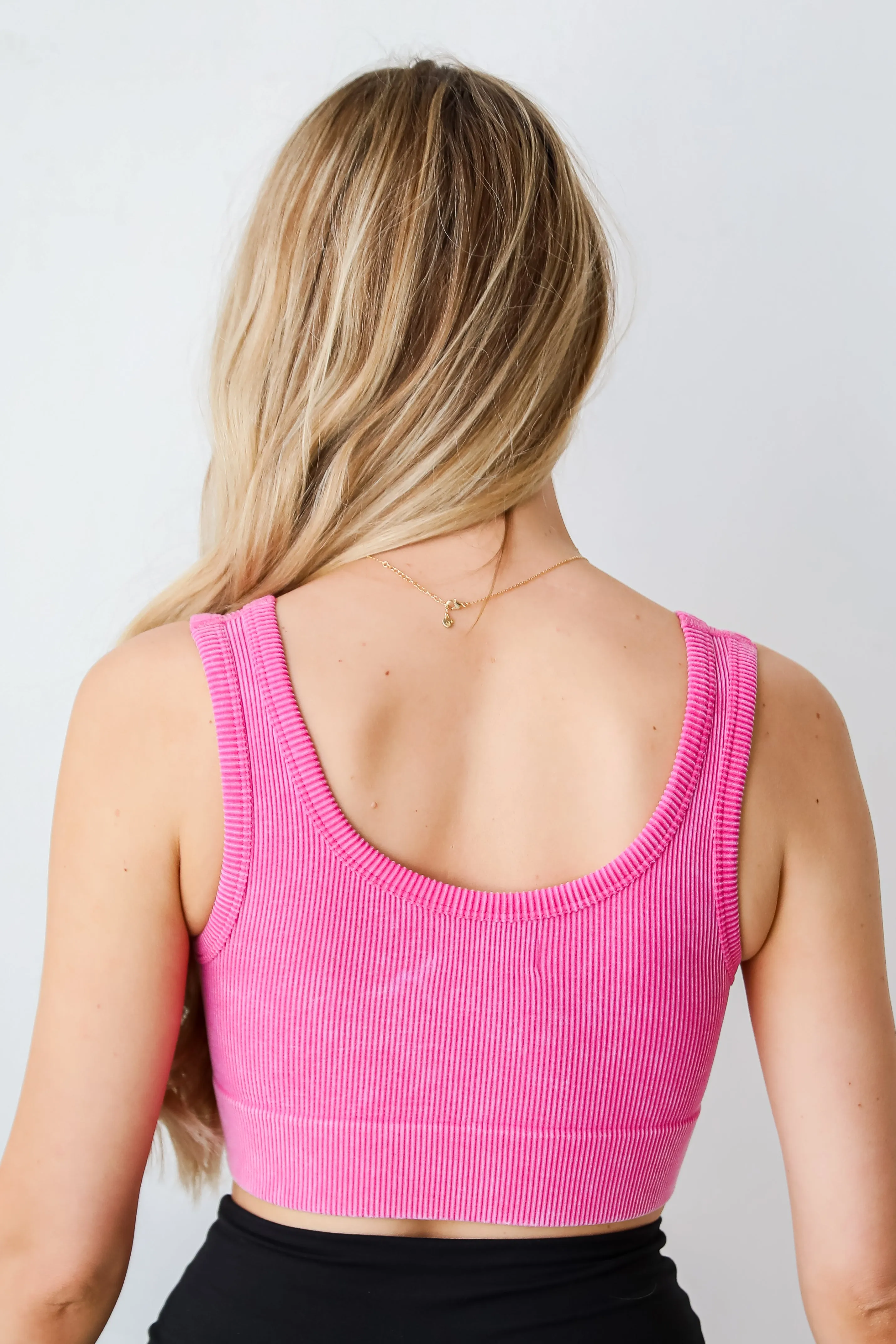 Ready To Go Ribbed Seamless Cropped Tank - DU DEAL