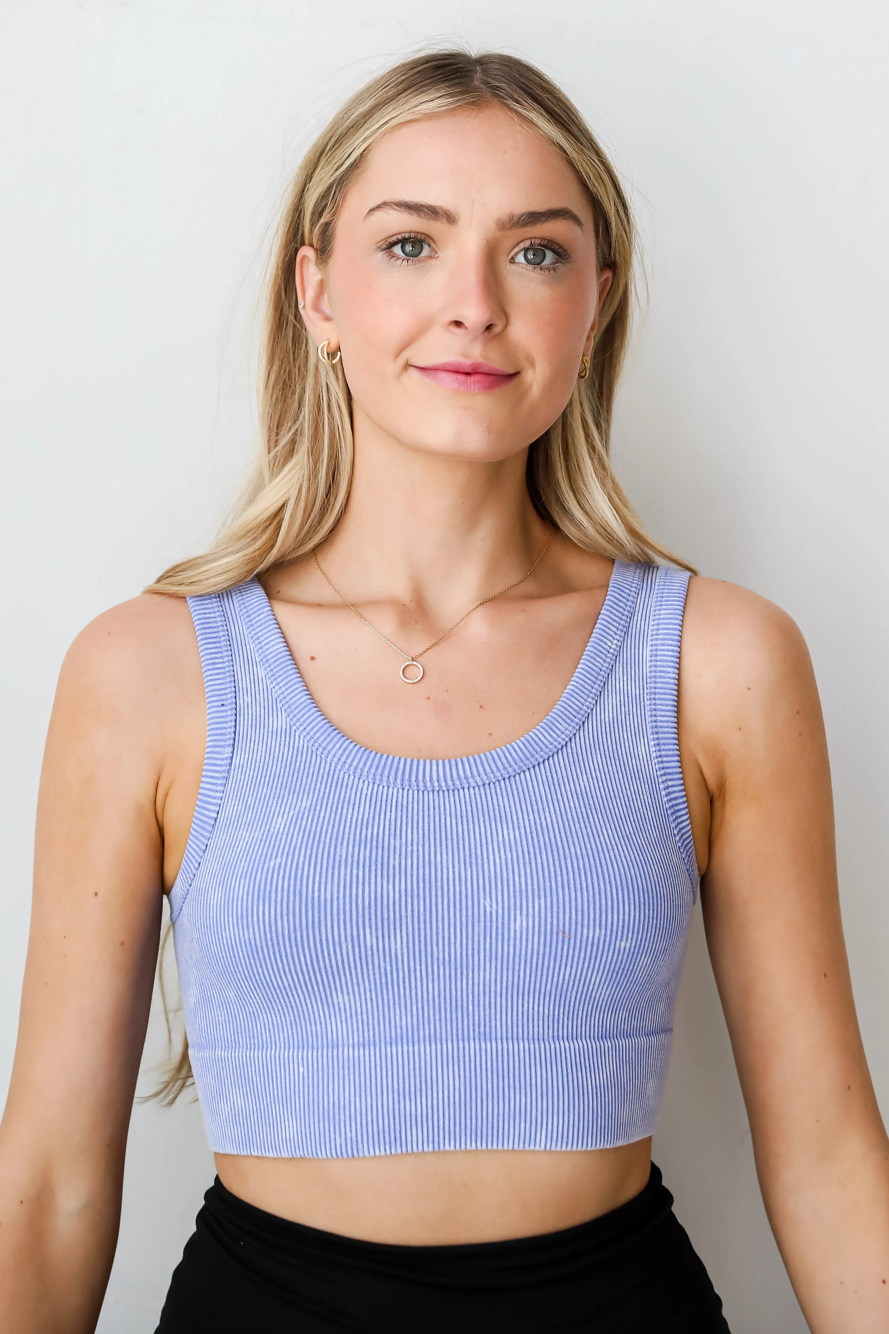 Ready To Go Ribbed Seamless Cropped Tank - DU DEAL