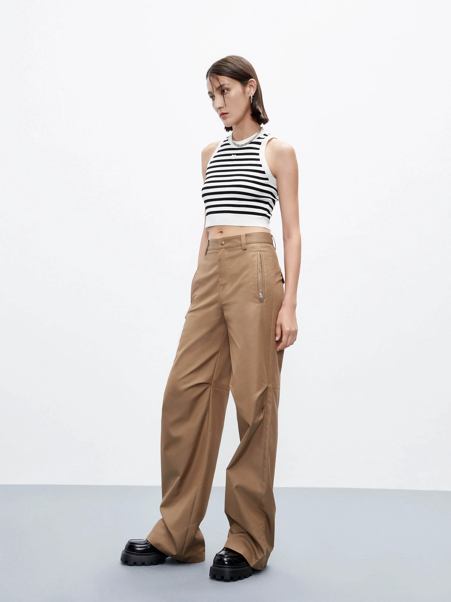 Ribbed Cropped Tank
