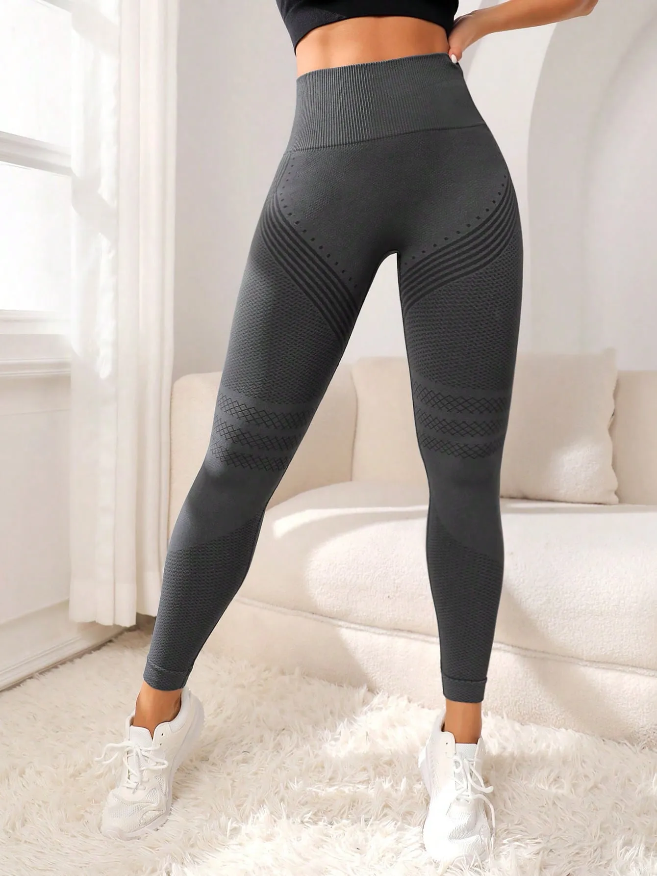 Seamless Wide Waistband Sports Leggings FW24