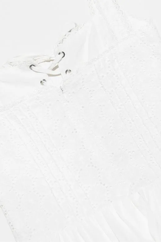 Serena Bodycon Day Midi Dress - Pearl White