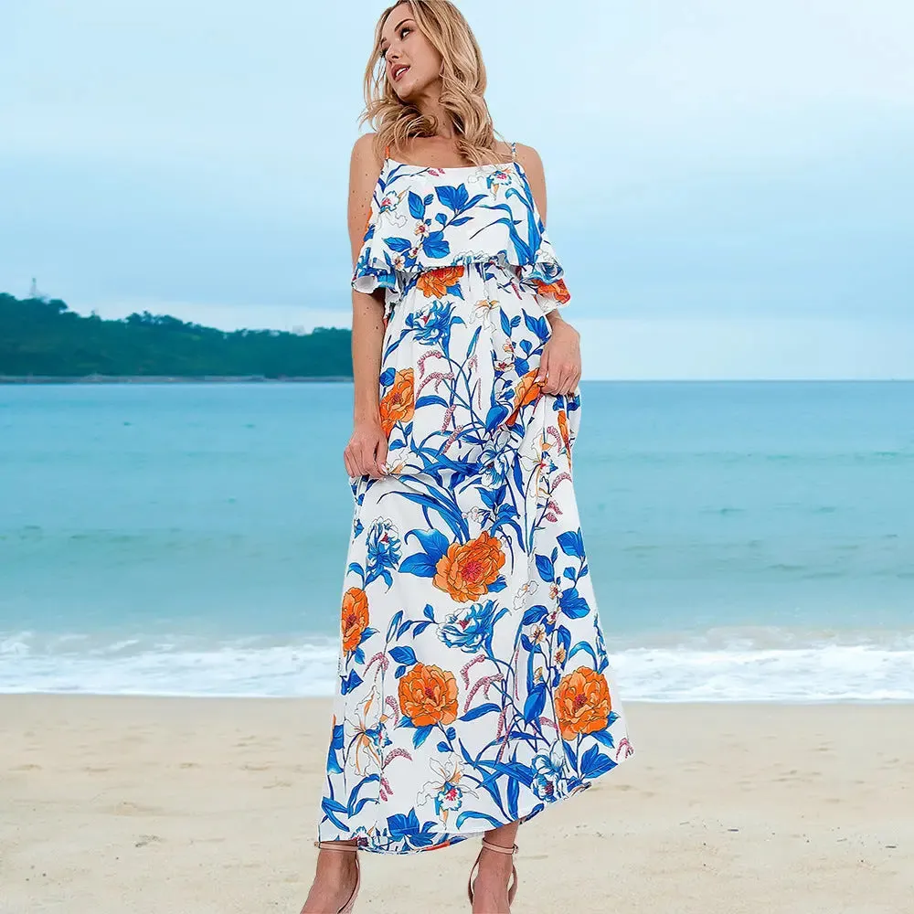 Sleeveless Floral Maxi Dress