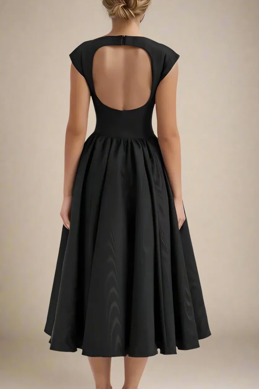 Stella Bodycon Midi Dress - Classic Black