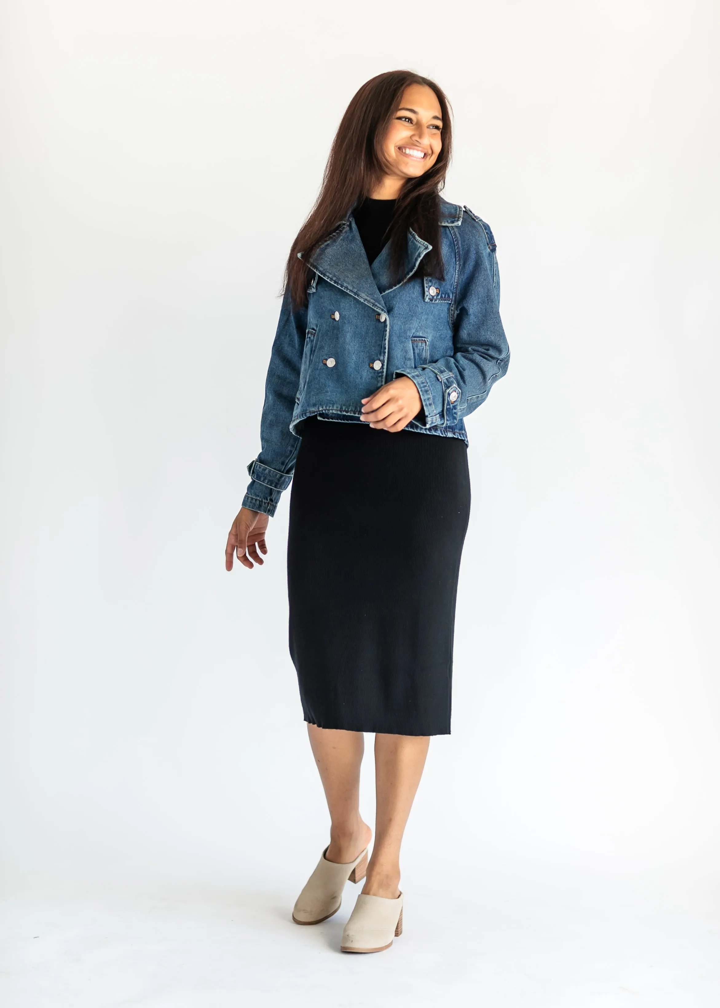 Steve Madden® Sirus Denim Trench Coat - FINAL SALE